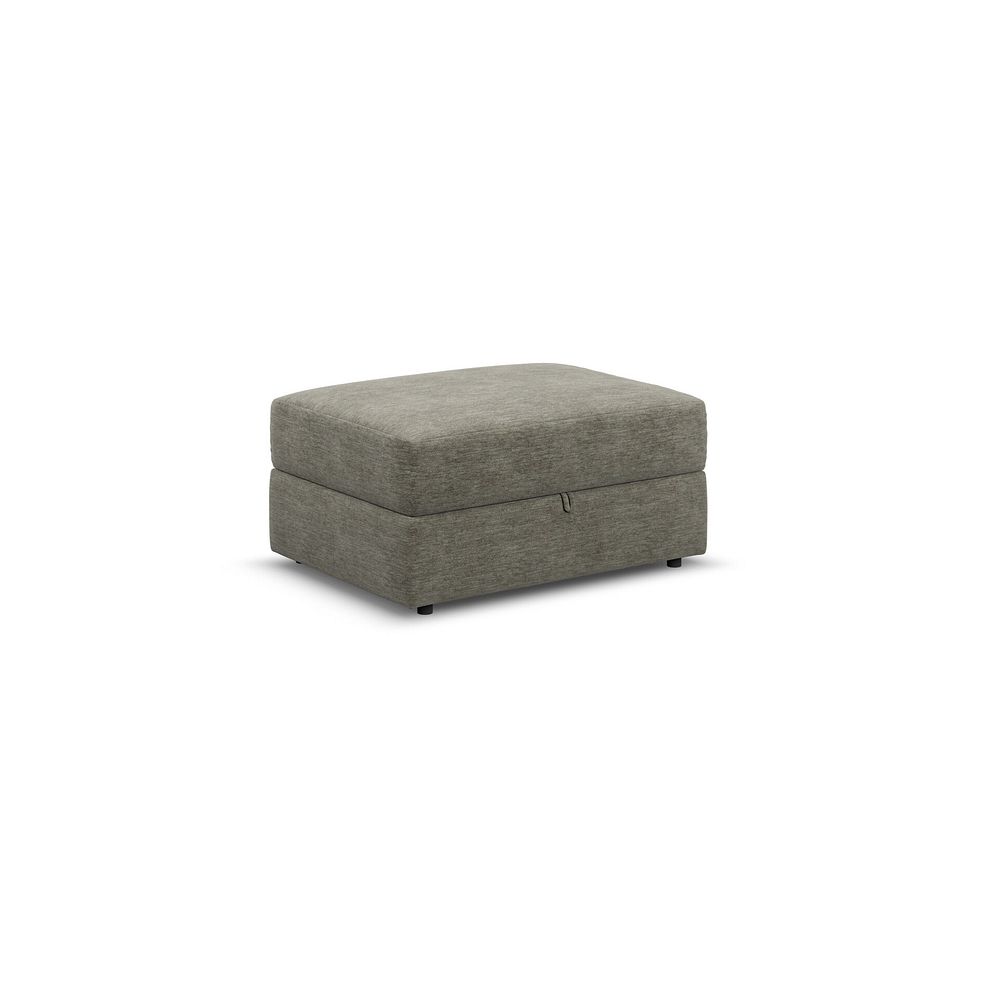 Malvern Storage Footstool in Olive Green fabric 2