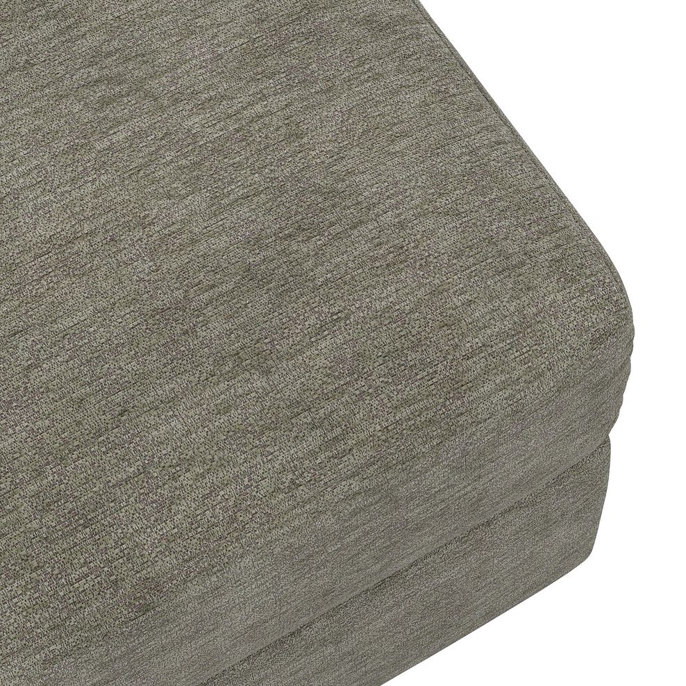 Malvern Storage Footstool in Olive Green fabric 8