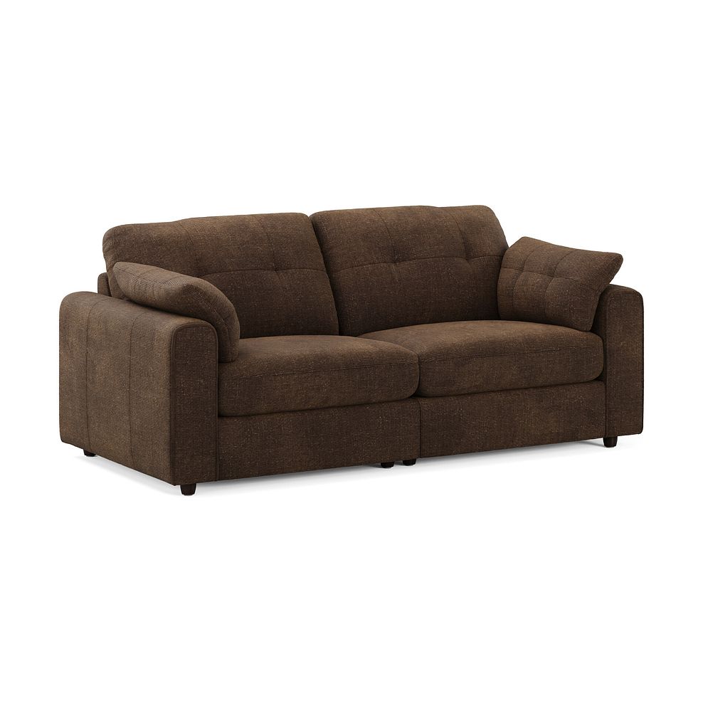 Marley 2 Seater Modular Sofa in Lila Chocolate Fabric  - Group 8 1