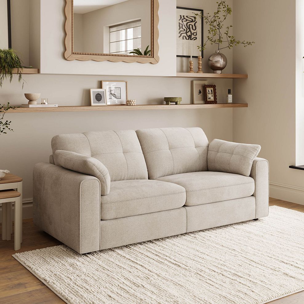 Marley 2 Seater Modular Sofa in Lila Natural Fabric - Group 8 1