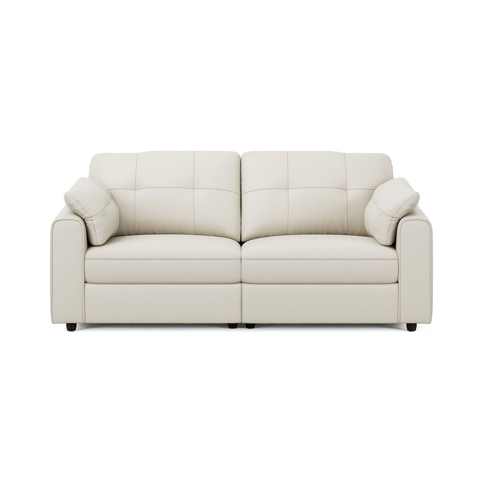Marley 2 Seater Modular Sofa in Oslo Bone China Leather - Group 8 3
