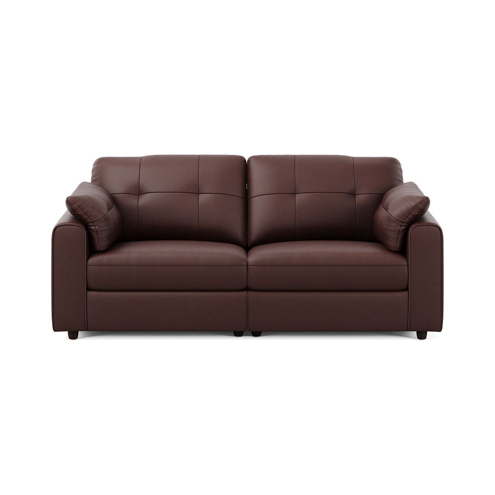 Marley 2 Seater Modular Sofa in Oslo Chestnut Leather - Group 8 3