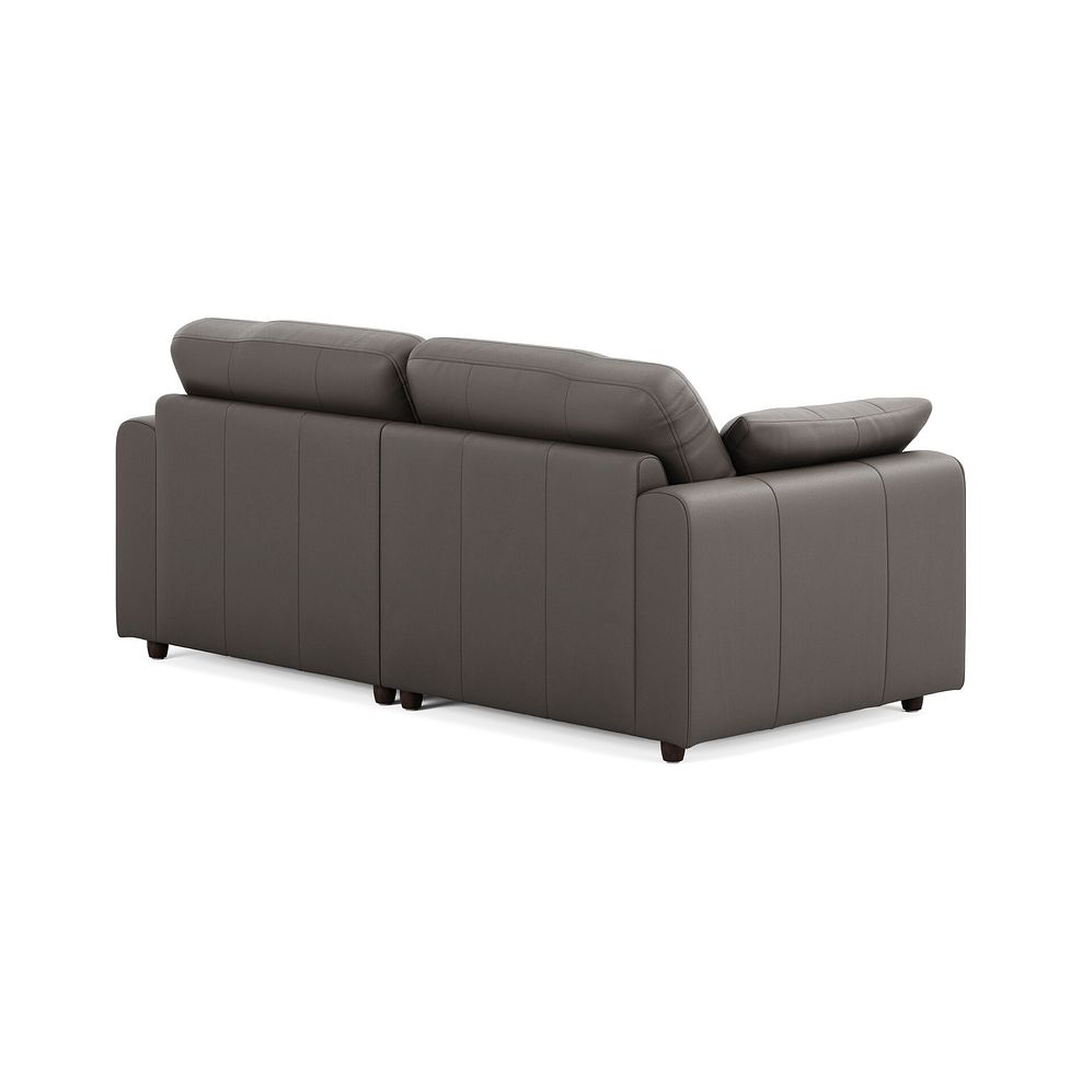 Marley 2 Seater Modular Sofa in Oslo Elephant Grey Leather - Group 8 2