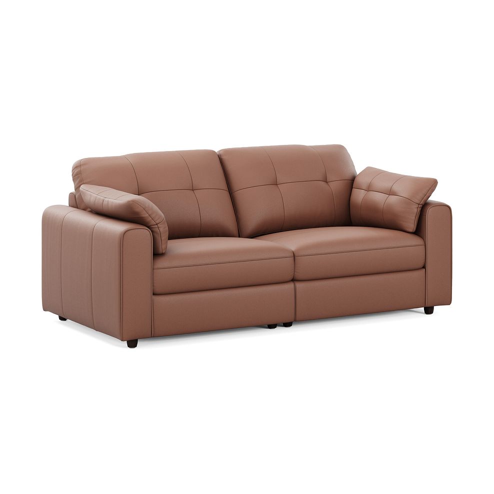 Marley 2 Seater Modular Sofa in Oslo Mocha Mouse Leather - Group 8 1