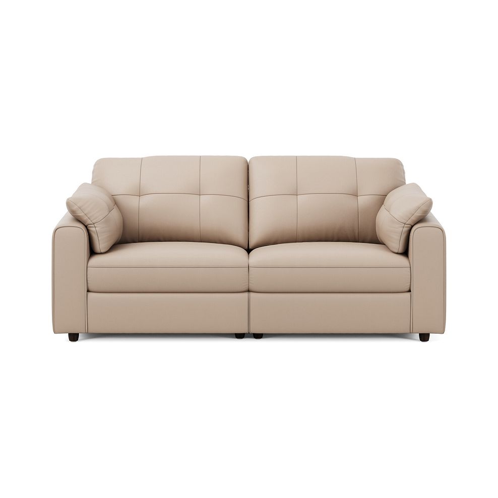 Marley 2 Seater Modular Sofa in Oslo Mushroom Leather - Group 8 3