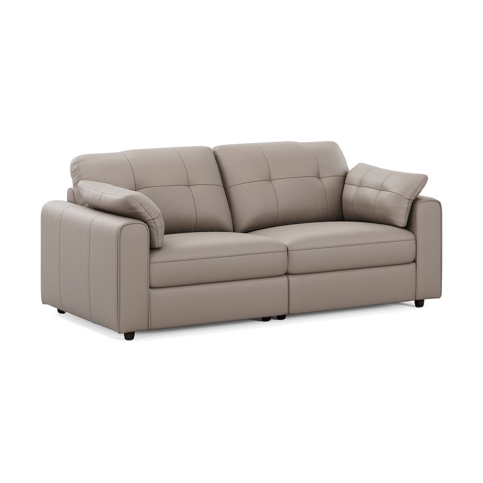 Marley 2 Seater Modular Sofa in Oslo Oyster Leather - Group 8 1