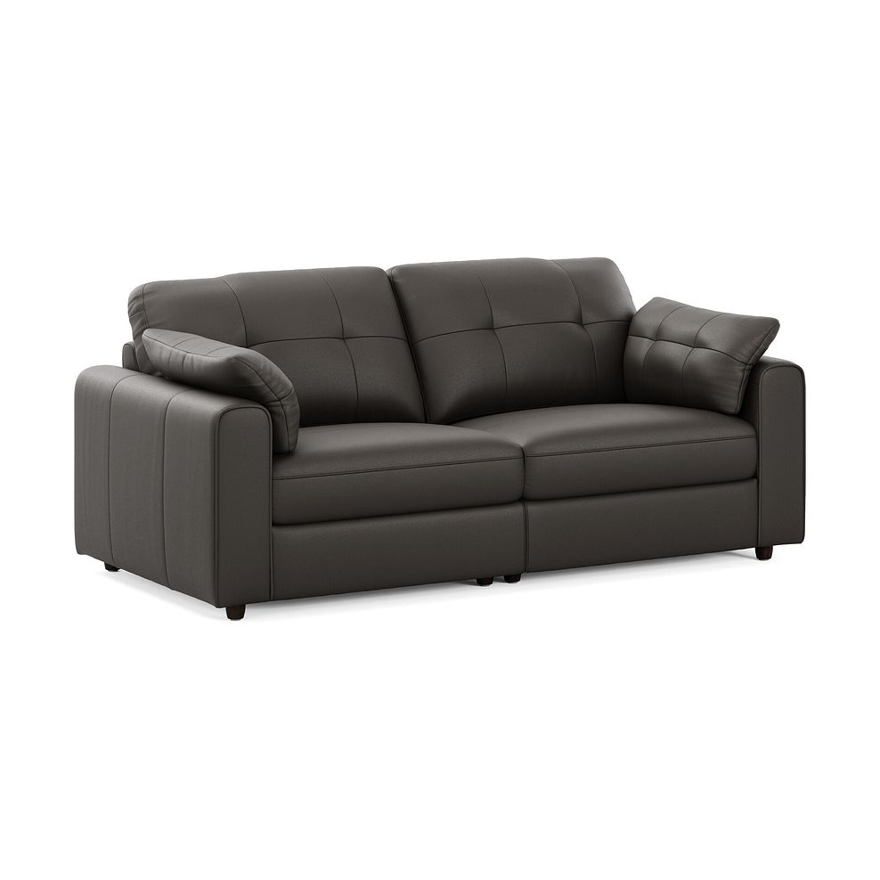 Marley 2 Seater Modular Sofa in Oslo Storm Leather - Group 8 1