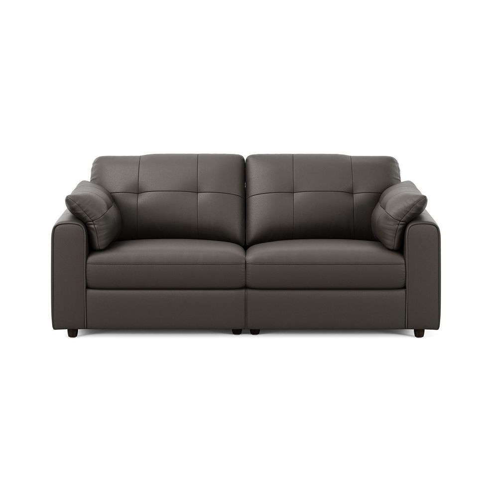 Marley 2 Seater Modular Sofa in Oslo Storm Leather - Group 8 3
