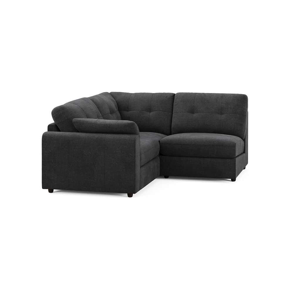 Marley 3 Seat Left Hand Modular Corner Sofa in Lila Charcoal Fabric - Group 6 1