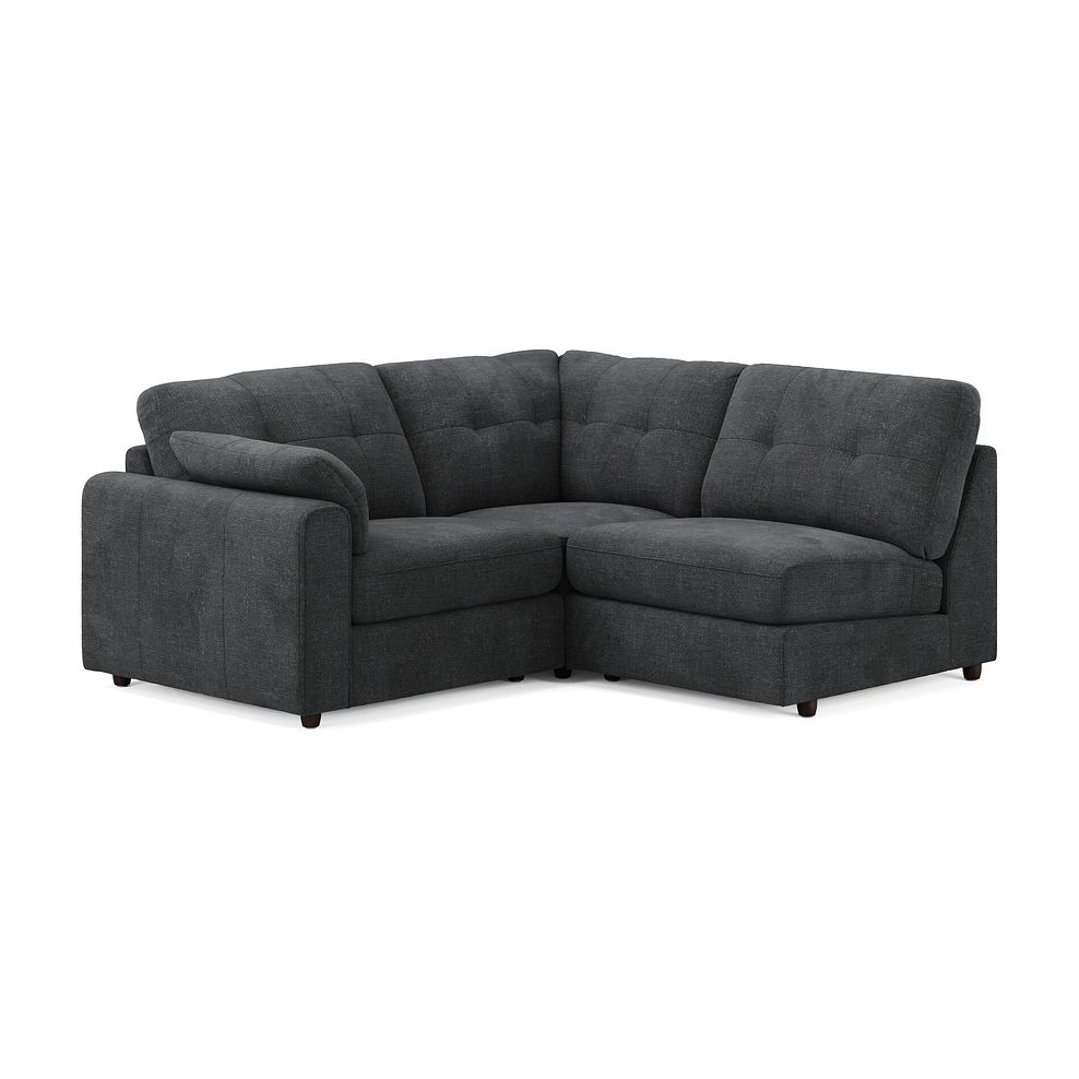 Marley 3 Seat Left Hand Modular Corner Sofa in Lila Charcoal Fabric - Group 6 3