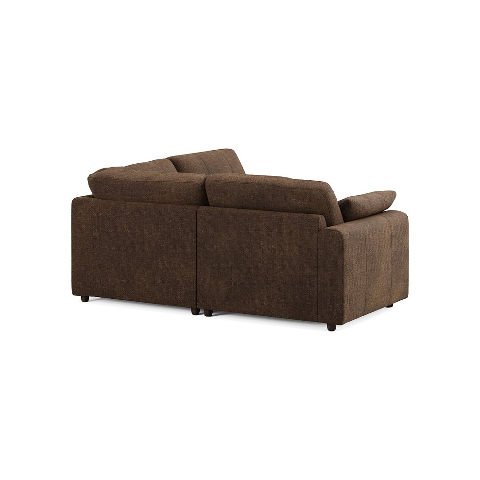 Marley 3 Seat Left Hand Modular Corner Sofa in Lila Chocolate Fabric - Group 6 2