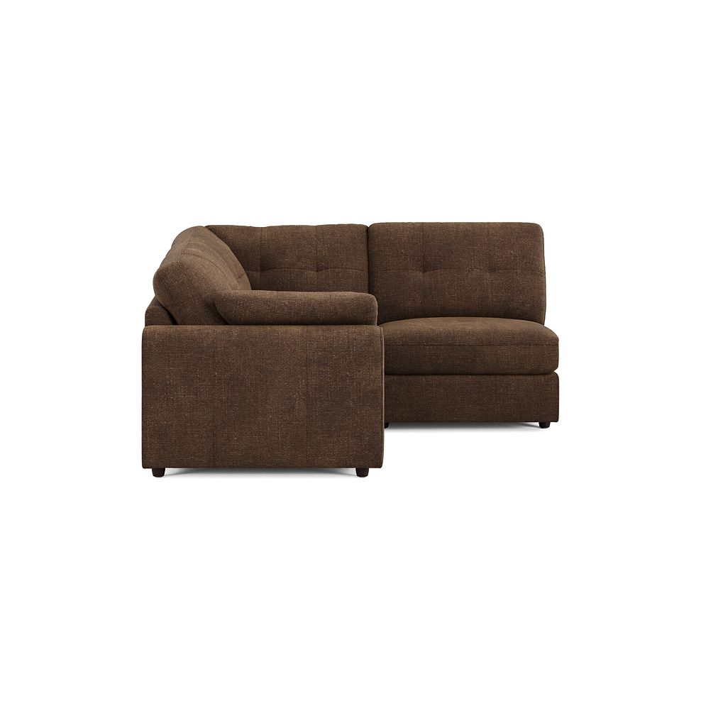 Marley 3 Seat Left Hand Modular Corner Sofa in Lila Chocolate Fabric - Group 6 4