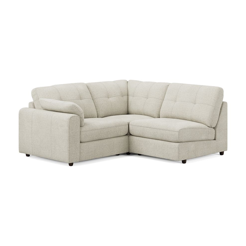 Marley 3 Seat Left Hand Modular Corner Sofa in Lila Ivory Fabric - Group 6 3