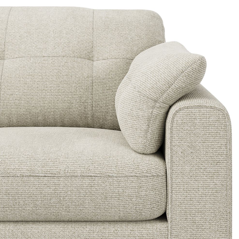 Marley 3 Seat Left Hand Modular Corner Sofa in Lila Ivory Fabric - Group 6 9