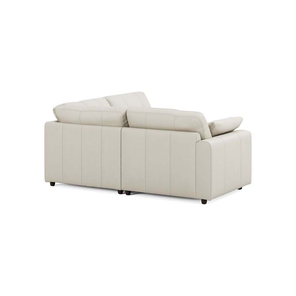 Marley 3 Seat Left Hand Modular Corner Sofa in Oslo Bone China Leather - Group 6 2
