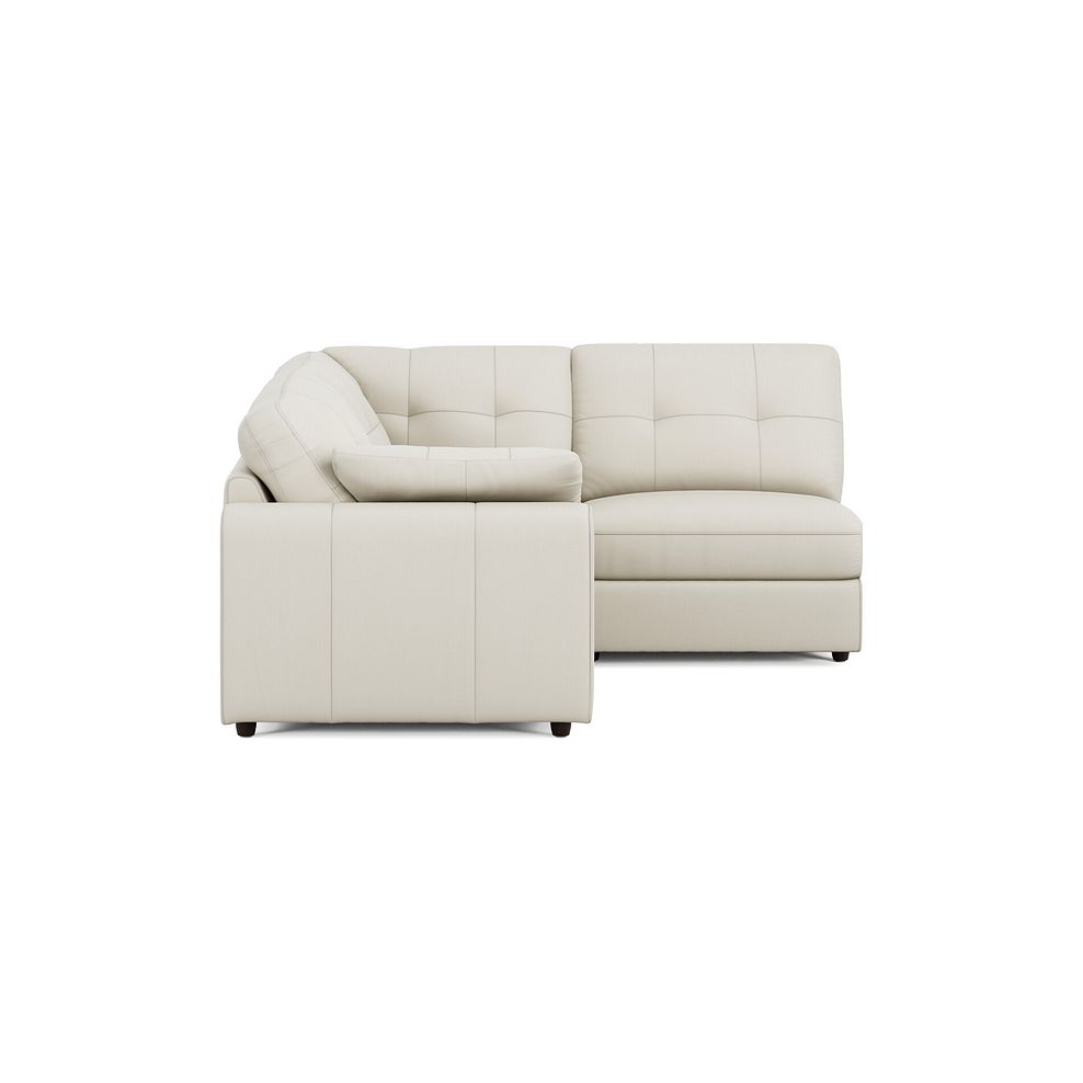 Marley 3 Seat Left Hand Modular Corner Sofa in Oslo Bone China Leather - Group 6 4