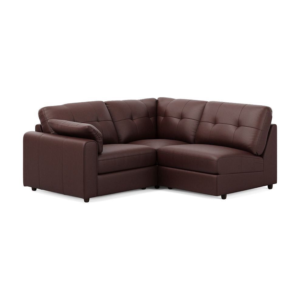 Marley 3 Seat Left Hand Modular Corner Sofa in Oslo Chestnut Leather - Group 6 3