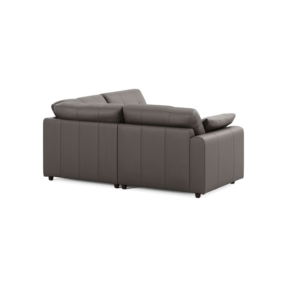 Marley 3 Seat Left Hand Modular Corner Sofa in Oslo Elephant Grey Leather - Group 6 3
