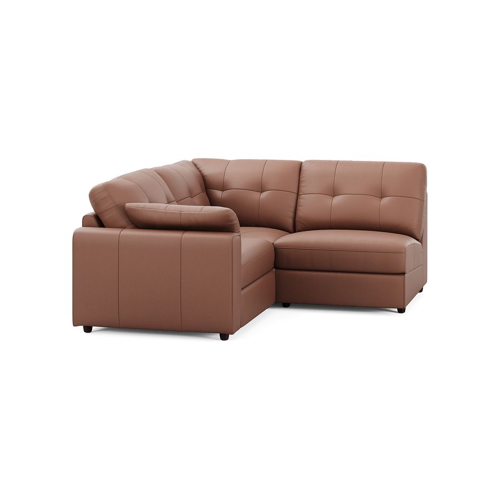 Marley 3 Seat Left Hand Modular Corner Sofa in Oslo Mocha Mouse Leather - Group 6 1