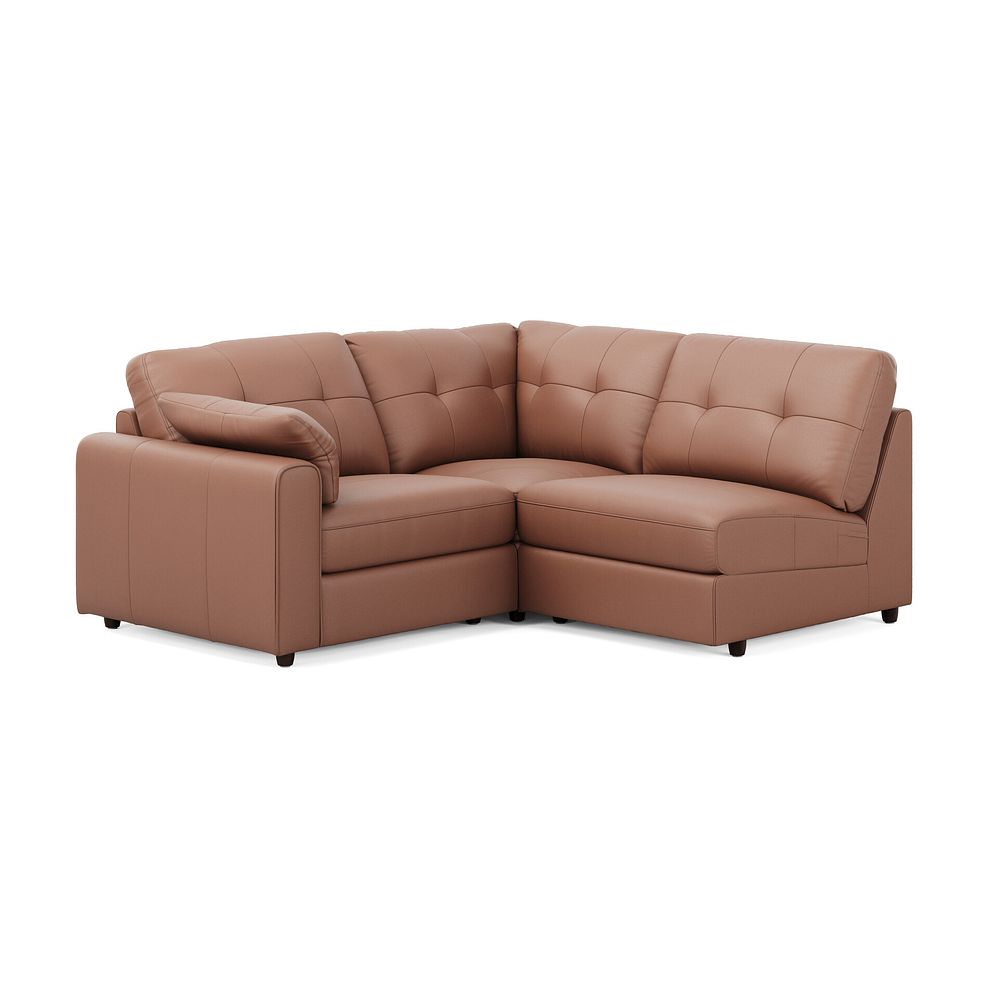 Marley 3 Seat Left Hand Modular Corner Sofa in Oslo Mocha Mouse Leather - Group 6 4