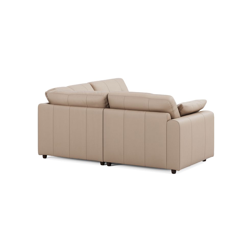 Marley 3 Seat Left Hand Modular Corner Sofa in Oslo Mushroom Leather - Group 6 3