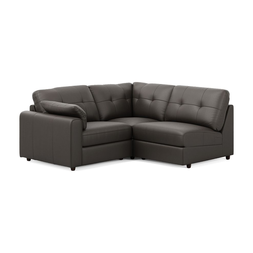 Marley 3 Seat Left Hand Modular Corner Sofa in Oslo Storm Leather - Group 6 3