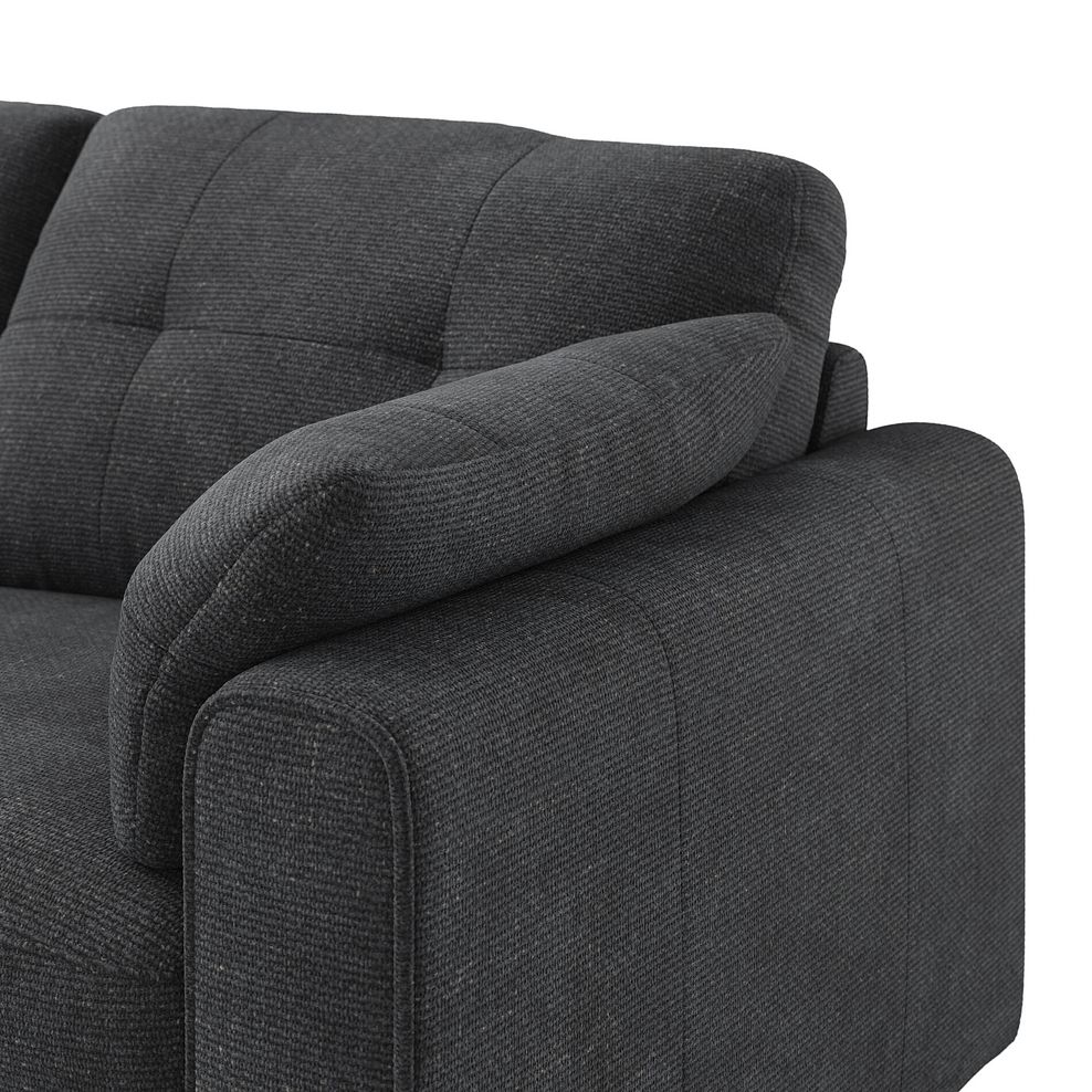 Marley 3 Seat Modular Corner Sofa in Lila Charcoal Fabric - Group 1 6
