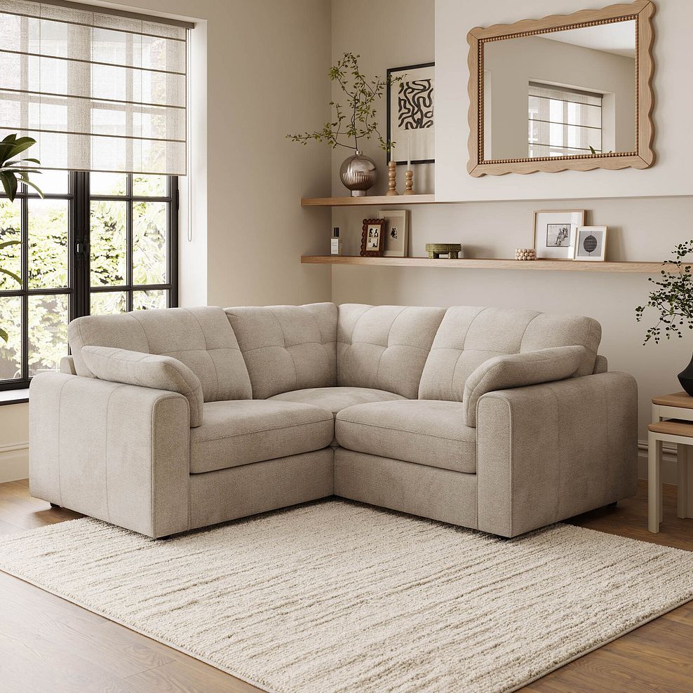 Marley 3 Seat Modular Corner Sofa in Lila Natural Fabric - Group 1 1