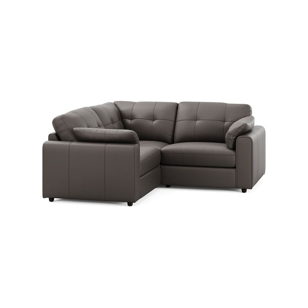 Marley 3 Seat Modular Corner Sofa in Oslo Elephant Grey Leather - Group 1 1