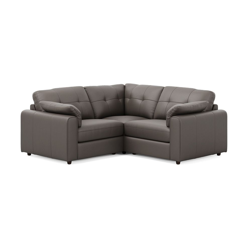 Marley 3 Seat Modular Corner Sofa in Oslo Elephant Grey Leather - Group 1 3