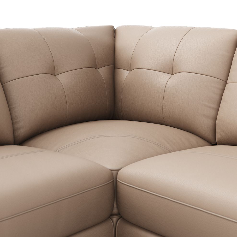 Marley 3 Seat Modular Corner Sofa in Oslo Mushroom Leather- Group 1 6