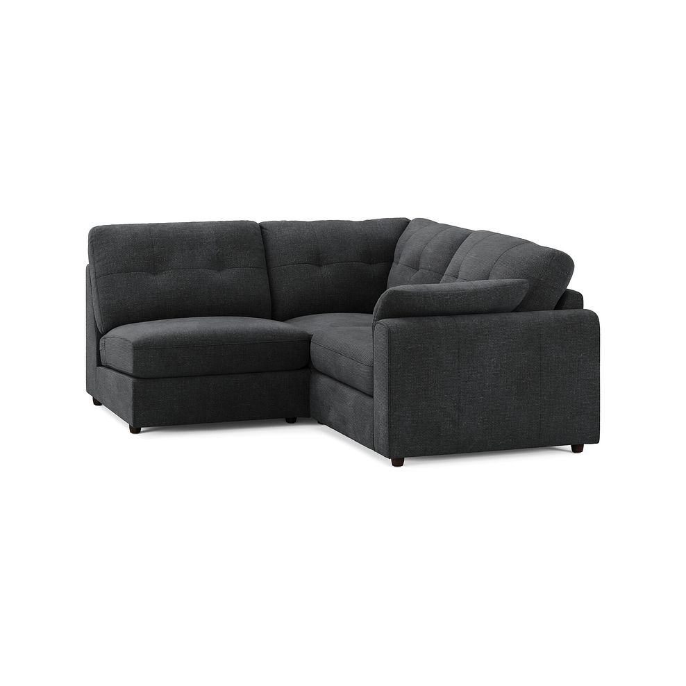 Marley 3 Seat Right Hand Modular Corner Sofa in Lila Charcoal Fabric - Group 7 1