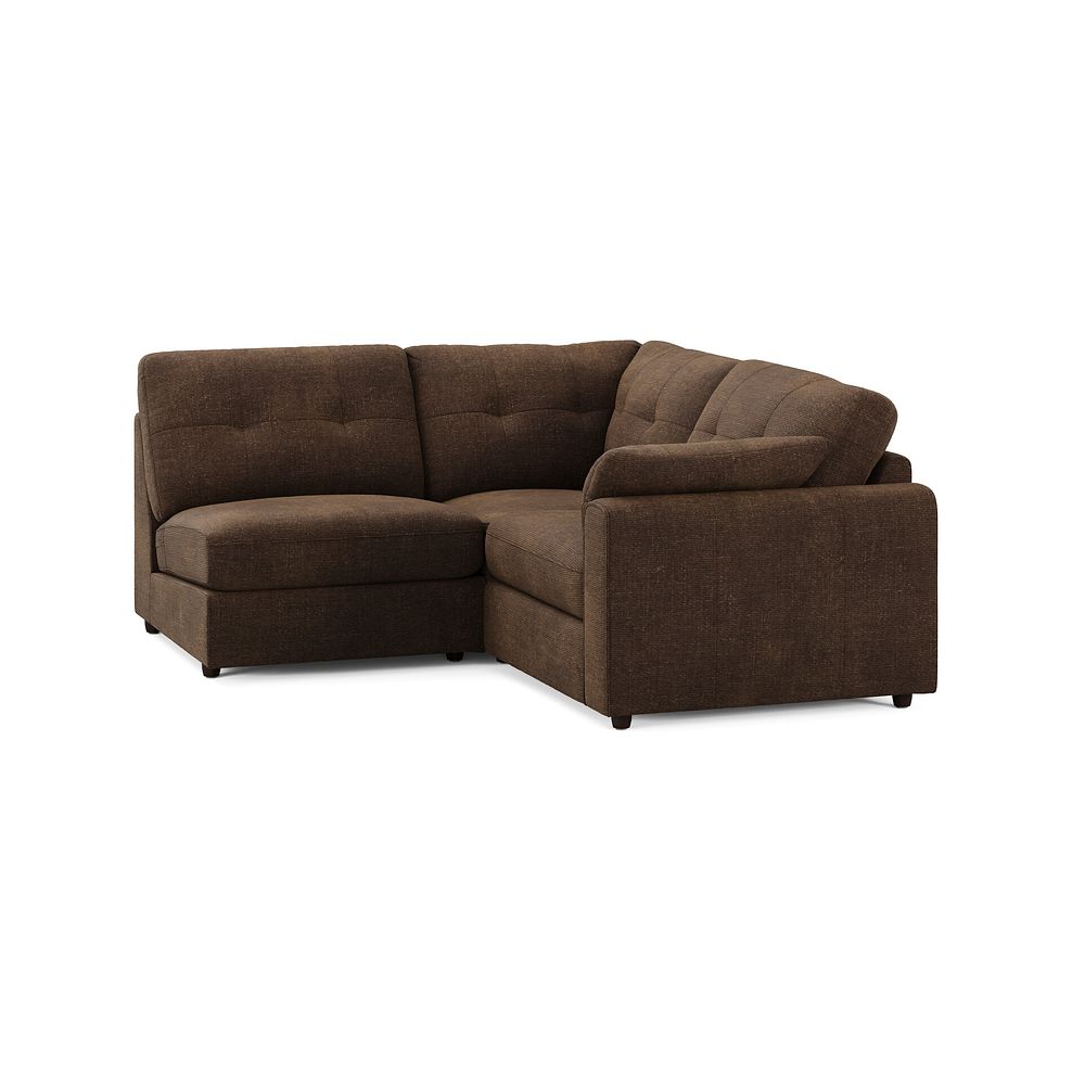 Marley 3 Seat Right Hand Modular Corner Sofa in Lila Chocolate Fabric - Group 7 1