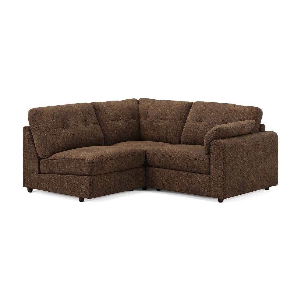 Marley 3 Seat Right Hand Modular Corner Sofa in Lila Chocolate Fabric - Group 7 3