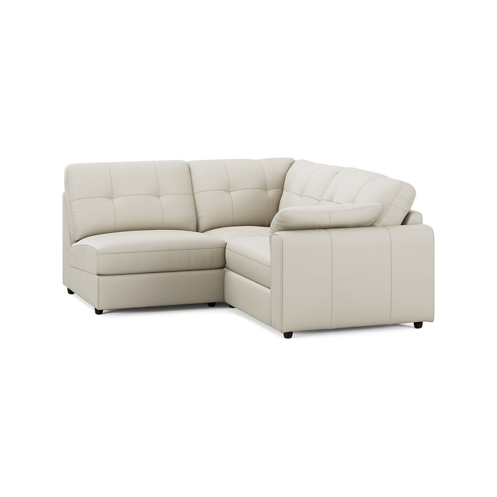 Marley 3 Seat Right Hand Modular Corner Sofa in Oslo Bone China Leather - Group 7 1