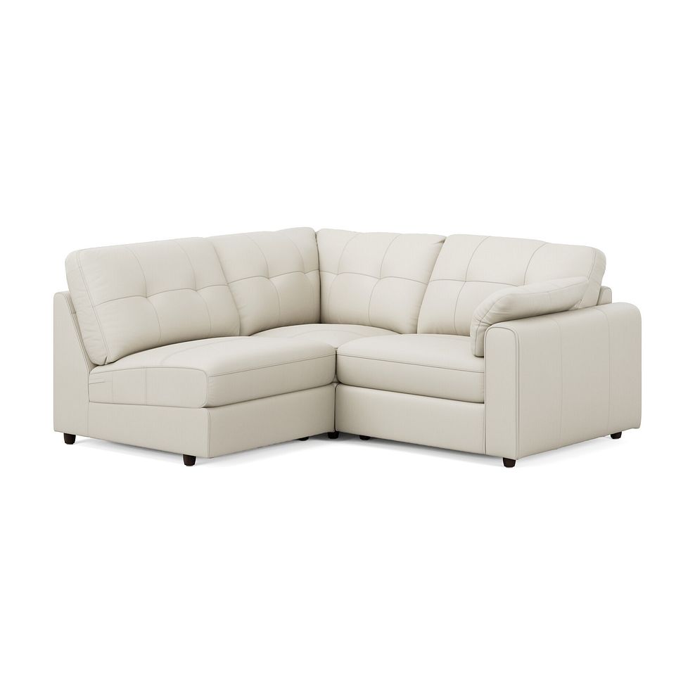 Marley 3 Seat Right Hand Modular Corner Sofa in Oslo Bone China Leather - Group 7 3