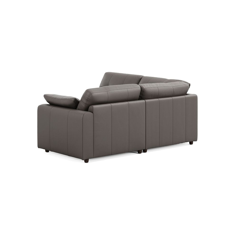 Marley 3 Seat Right Hand Modular Corner Sofa in Oslo Elephant Grey Leather - Group 7 4
