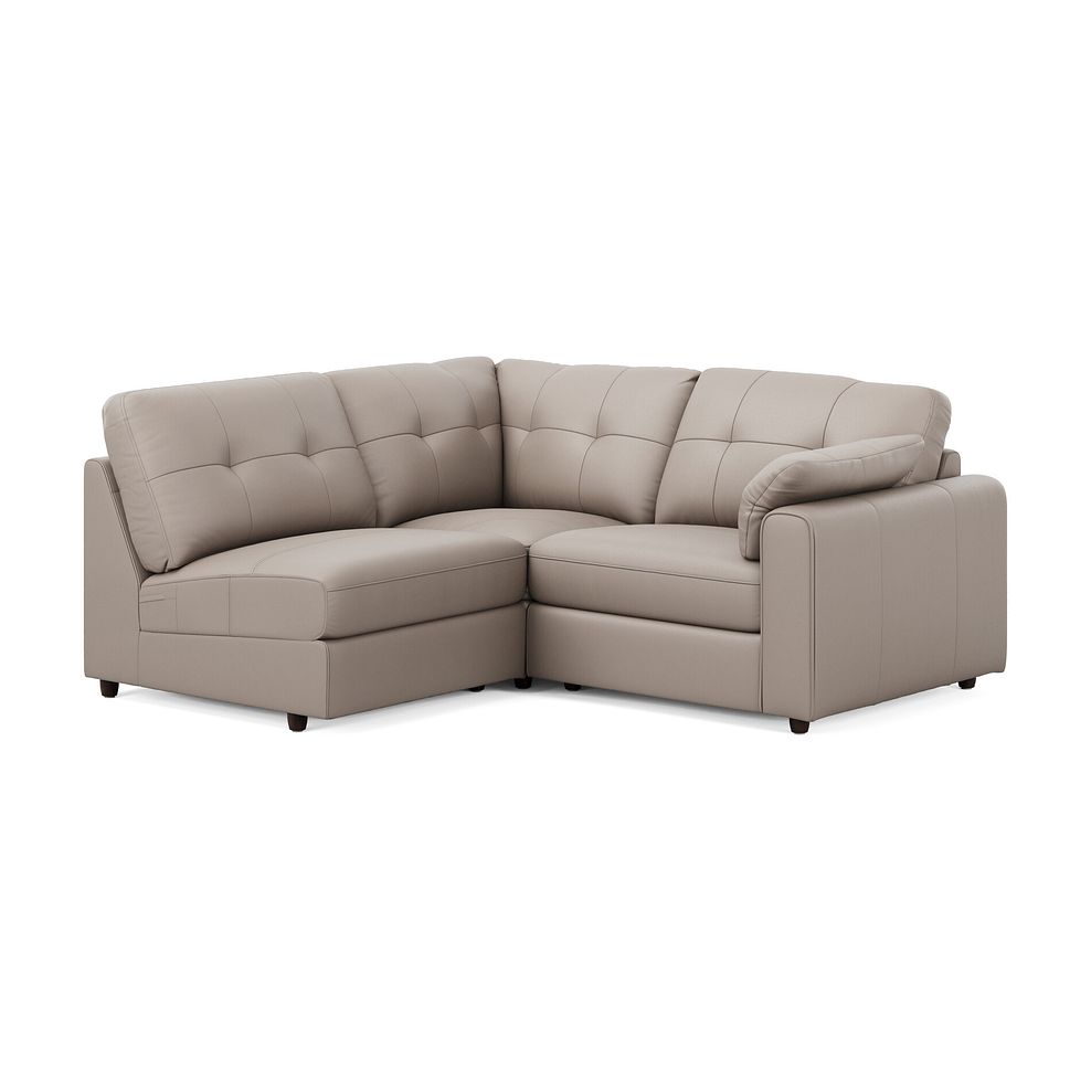 Marley 3 Seat Right Hand Modular Corner Sofa in Oslo Oyster Leather - Group 7 1