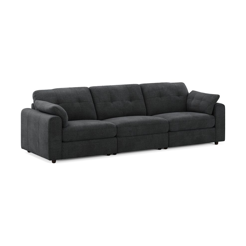 Marley 3 Seater Modular Sofa in Lila Charcoal Fabric - Group 9 1