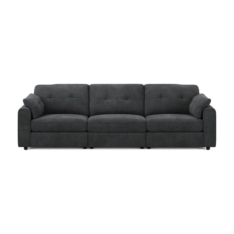 Marley 3 Seater Modular Sofa in Lila Charcoal Fabric - Group 9 3