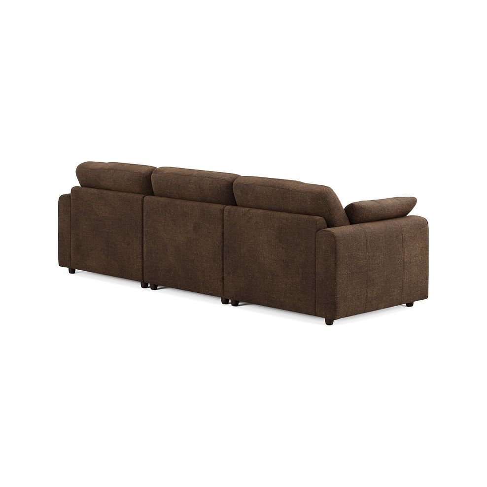 Marley 3 Seater Modular Sofa in Lila Chocolate Fabric - Group 9 2