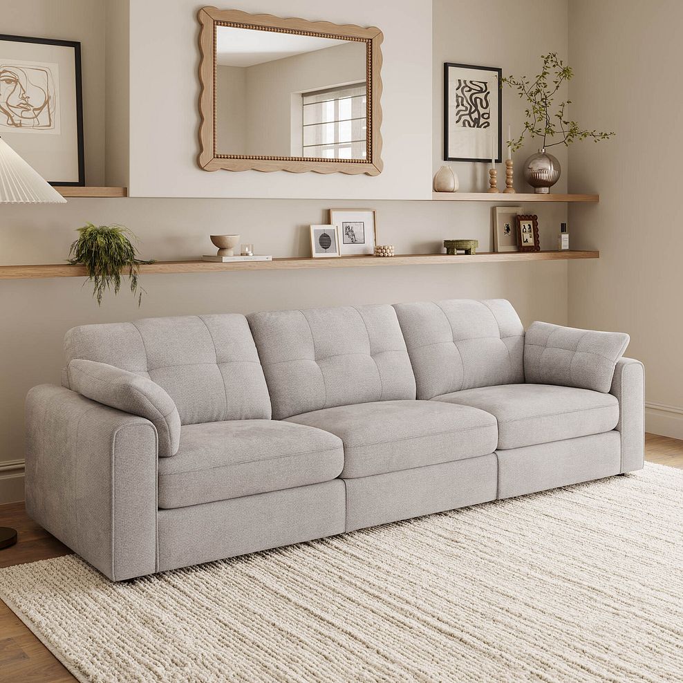 Marley 3 Seater Modular Sofa in  Lila Stone Fabric- Group 9 1