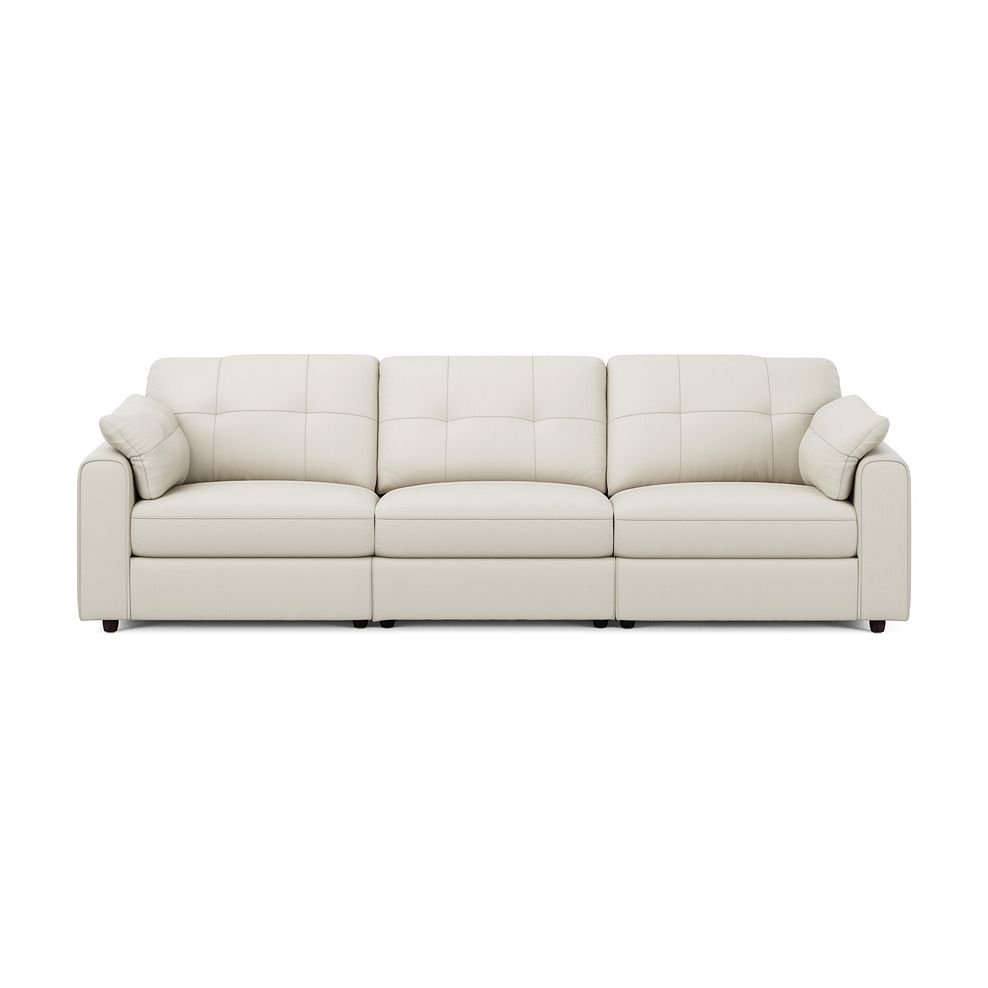 Marley 3 Seater Modular Sofa in Oslo Bone China Leather - Group 9 3