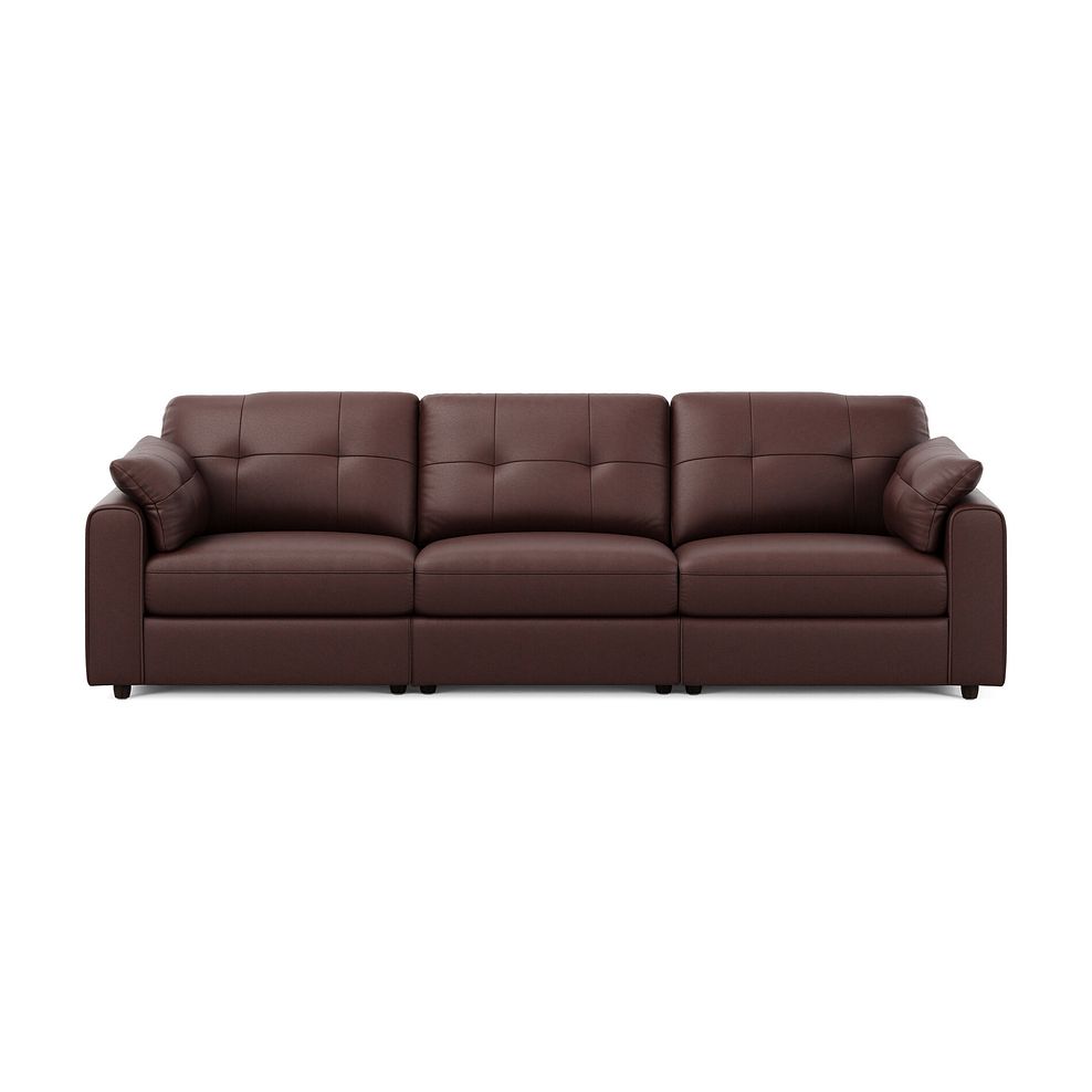 Marley 3 Seater Modular Sofa in Oslo Chestnut Leather - Group 9 3