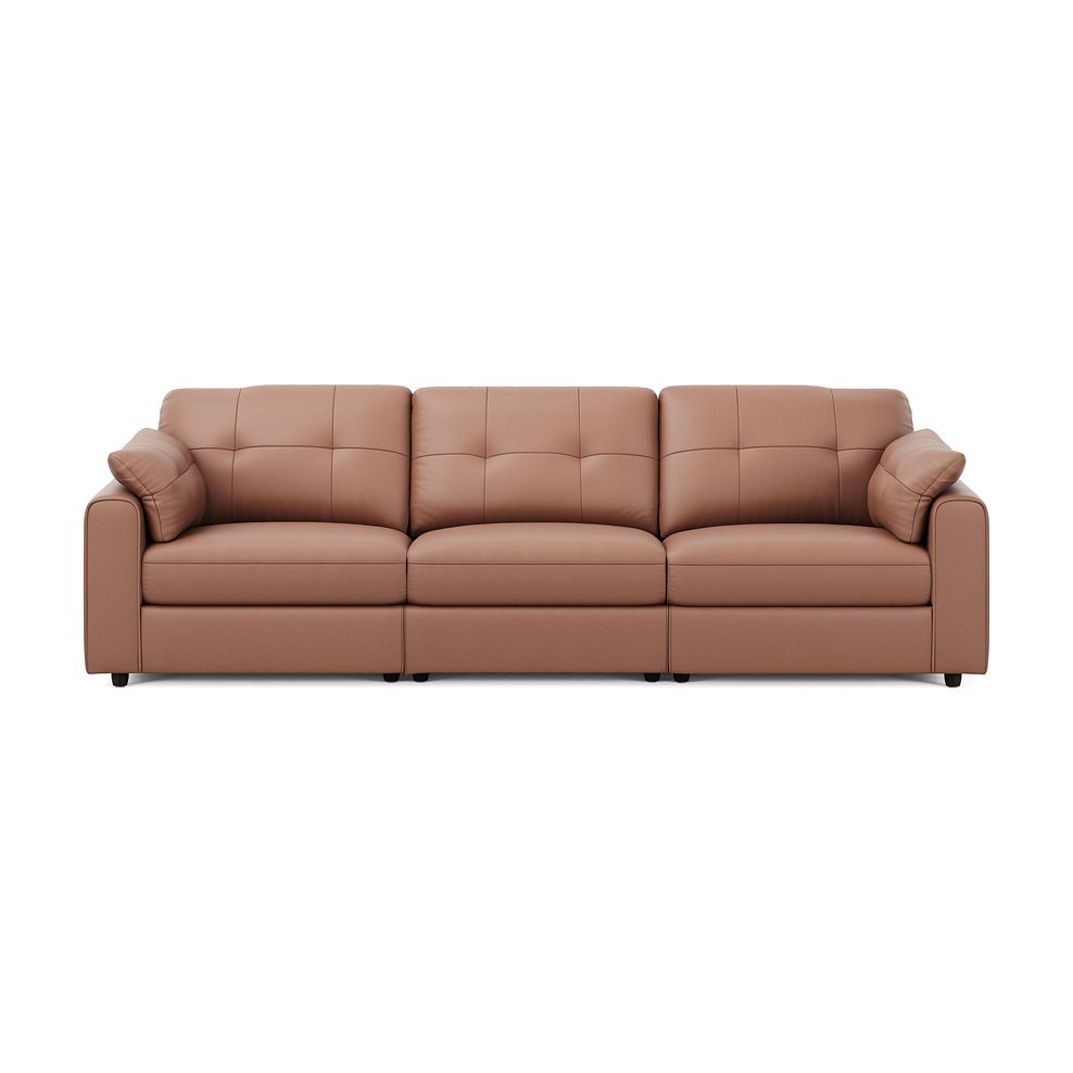 Marley 3 Seater Modular Sofa in Oslo Mocha Mouse Leather - Group 9 3