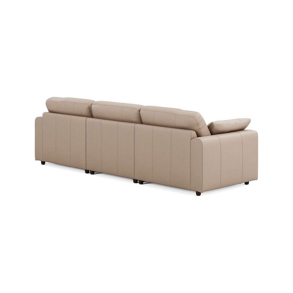 Marley 3 Seater Modular Sofa in Oslo Mushroom Leather - Group 9 3
