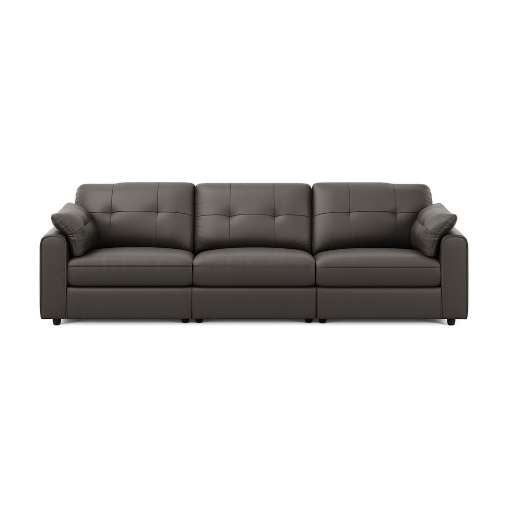 Marley 3 Seater Modular Sofa in Oslo Storm Leather - Group 9 3