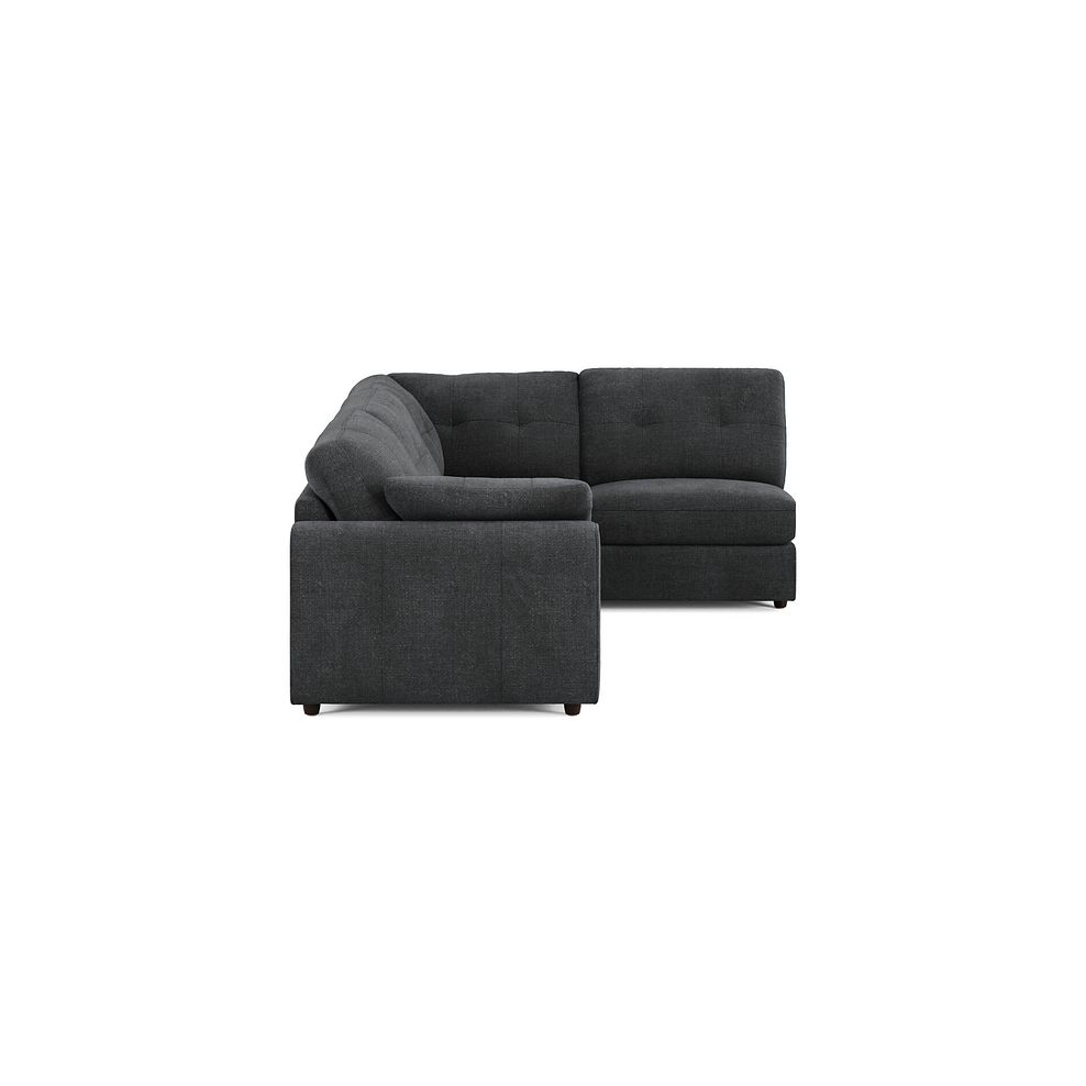 Marley 4 Seat Left Hand Modular Corner Sofa in Lila Charcoal Fabric - Group 4 6