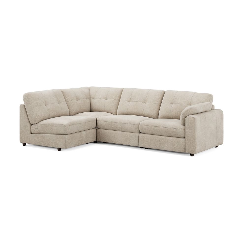 Marley 4 Seat Left Hand Modular Corner Sofa in Lila Natural Fabric - Group 4 1