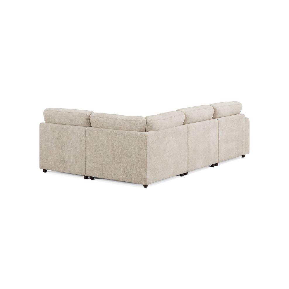 Marley 4 Seat Left Hand Modular Corner Sofa in Lila Natural Fabric - Group 4 5